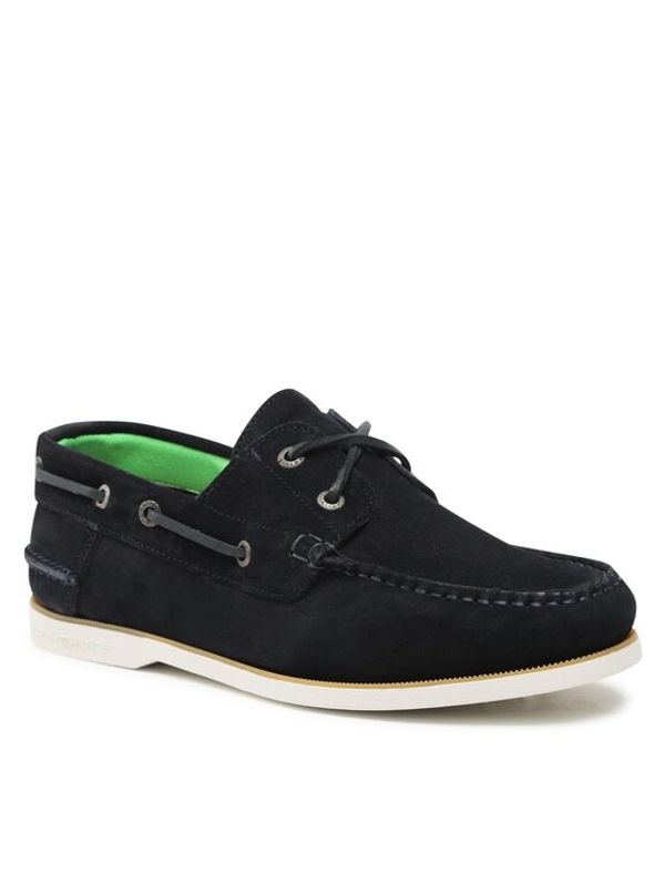 Tommy Hilfiger Tommy Hilfiger Обувки Th Boat Shoe Core Suede FM0FM04505 Тъмносин