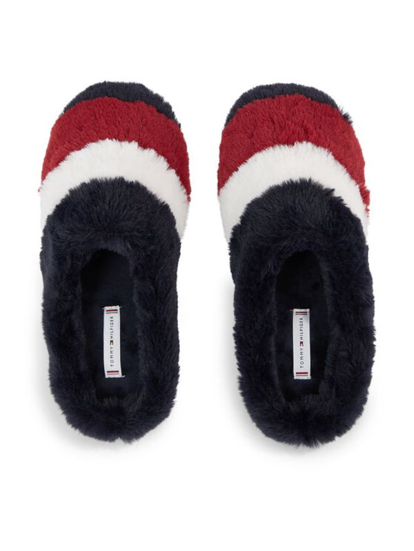 Tommy Hilfiger Tommy Hilfiger Пантофи Flag Fur Home Slipper FW0FW07432 Син