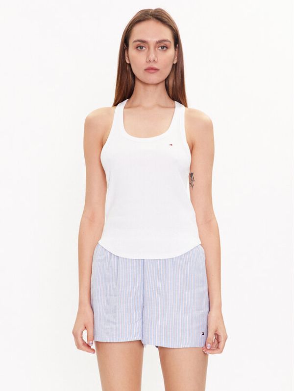 Tommy Hilfiger Tommy Hilfiger Пижама UW0UW04539 Бял Regular Fit