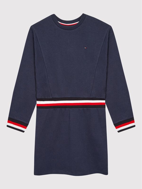 Tommy Hilfiger Tommy Hilfiger Плетена рокля Global Stripe KG0KG06215 D Тъмносин Regular Fit