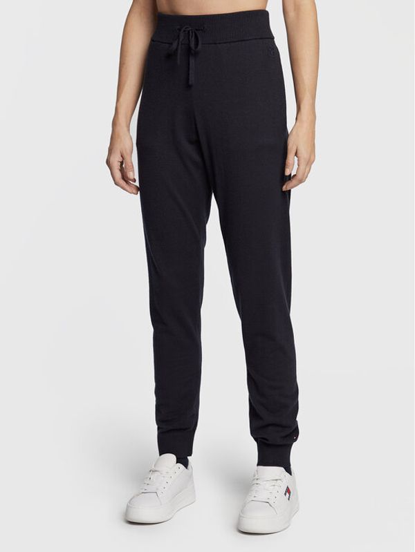 Tommy Hilfiger Tommy Hilfiger Плетени панталони UW0UW03933 Тъмносин Regular Fit