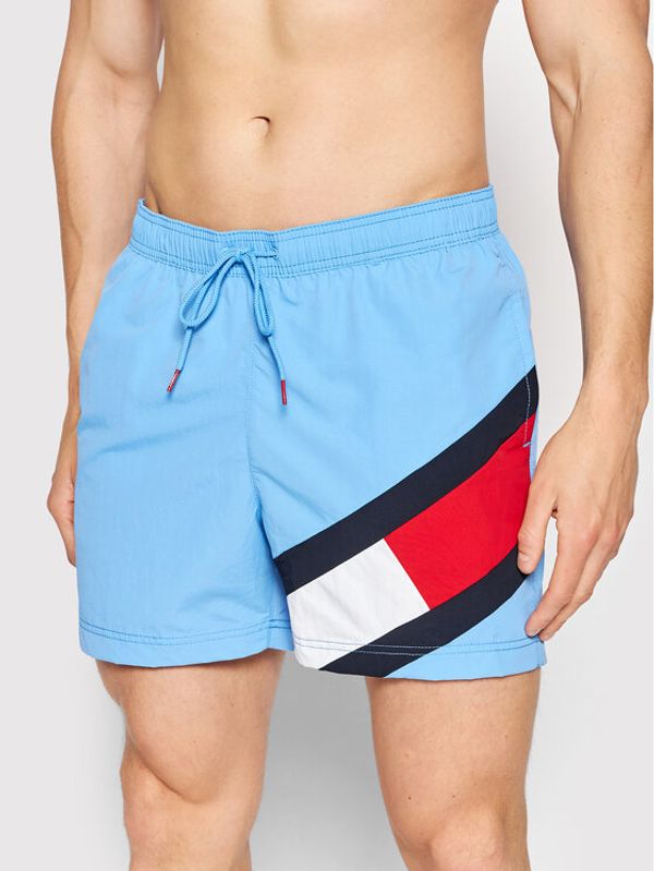 Tommy Hilfiger Tommy Hilfiger Плувни шорти Medium Drawstring UM0UM02048 Син Slim Fit