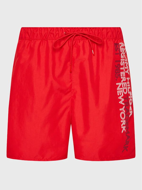 Tommy Hilfiger Tommy Hilfiger Плувни шорти UM0UM02742 Червен Regular Fit