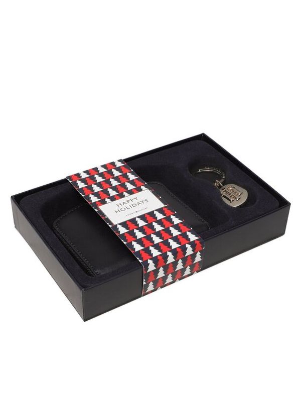 Tommy Hilfiger Tommy Hilfiger Подаръчен комплект Th Chic Med Wallet And Charm Gp AW0AW14008 Тъмносин