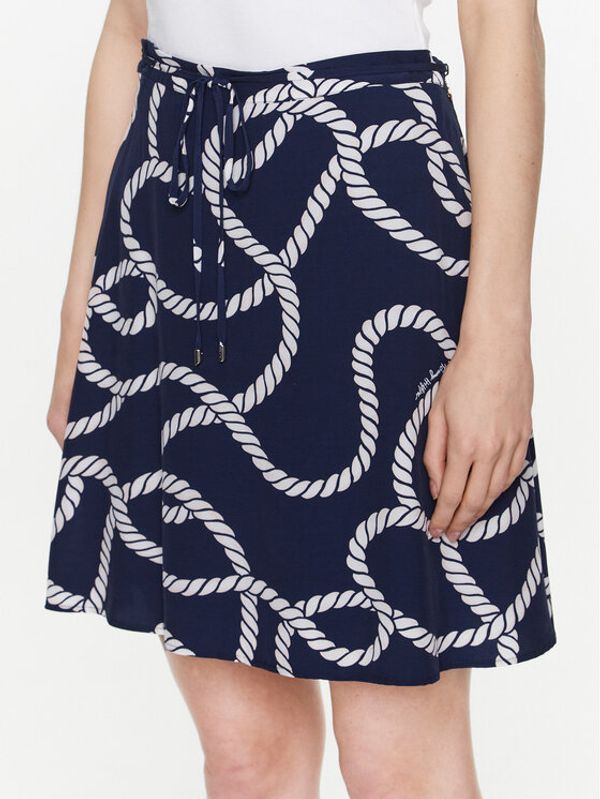 Tommy Hilfiger Tommy Hilfiger Пола тип трапец Vs Rope Print WW0WW39338 Тъмносин Regular Fit