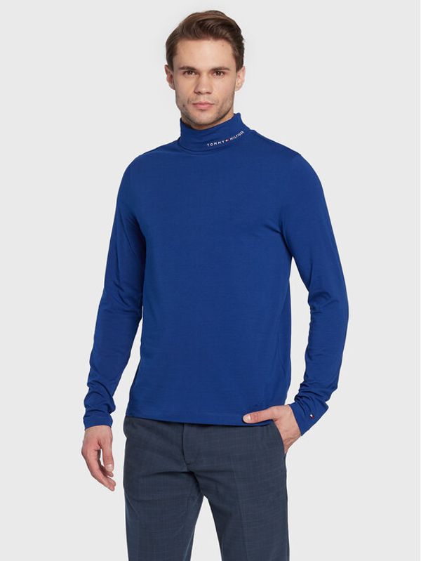 Tommy Hilfiger Tommy Hilfiger Поло Logo MW0MW28787 Син Slim Fit