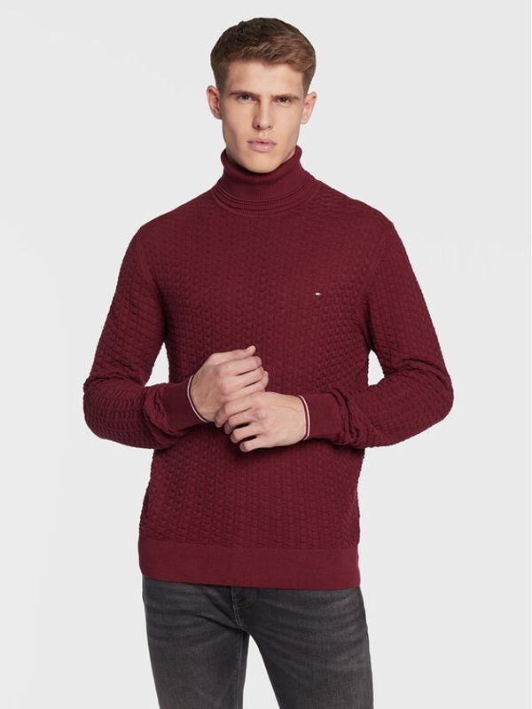 Tommy Hilfiger Tommy Hilfiger Поло MW0MW29109 Бордо Regular Fit