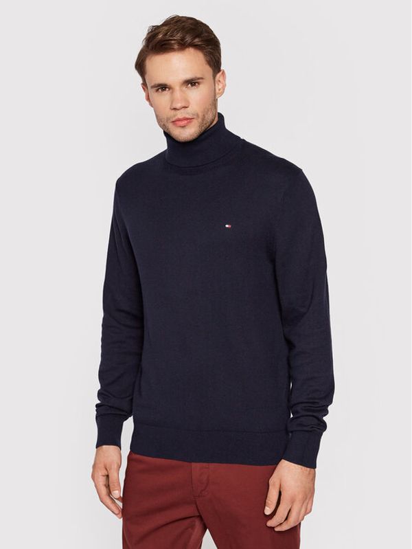 Tommy Hilfiger Tommy Hilfiger Поло Pima MW0MW15444 Тъмносин Regular Fit