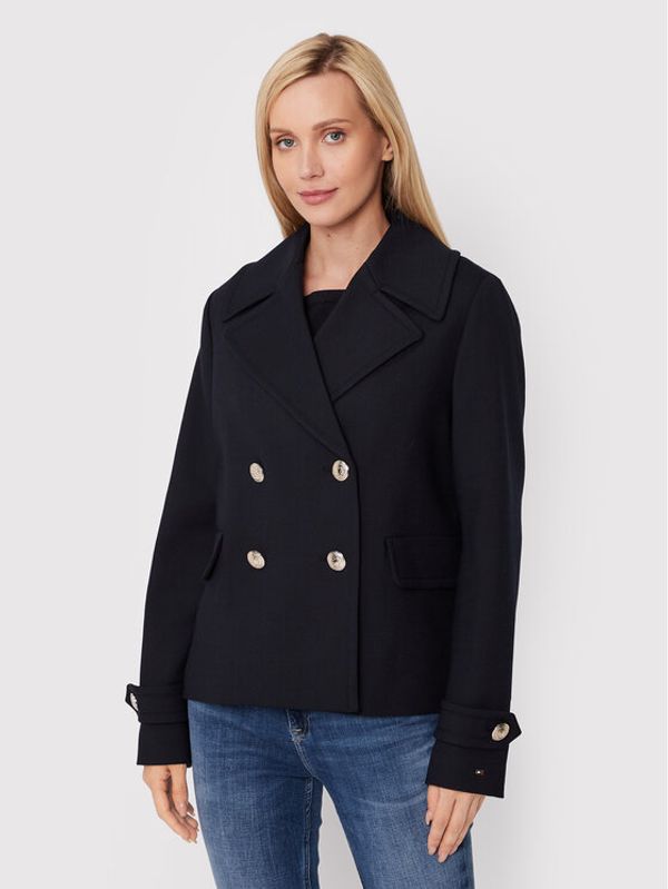 Tommy Hilfiger Tommy Hilfiger Преходно палто WW0WW35074 Тъмносин Regular Fit