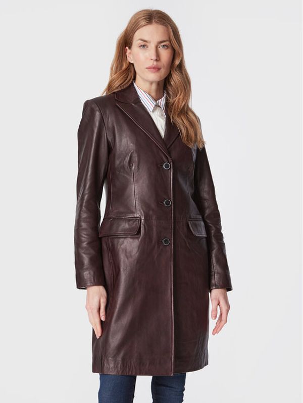 Tommy Hilfiger Tommy Hilfiger Преходно палто WW0WW37160 Кафяв Slim Fit