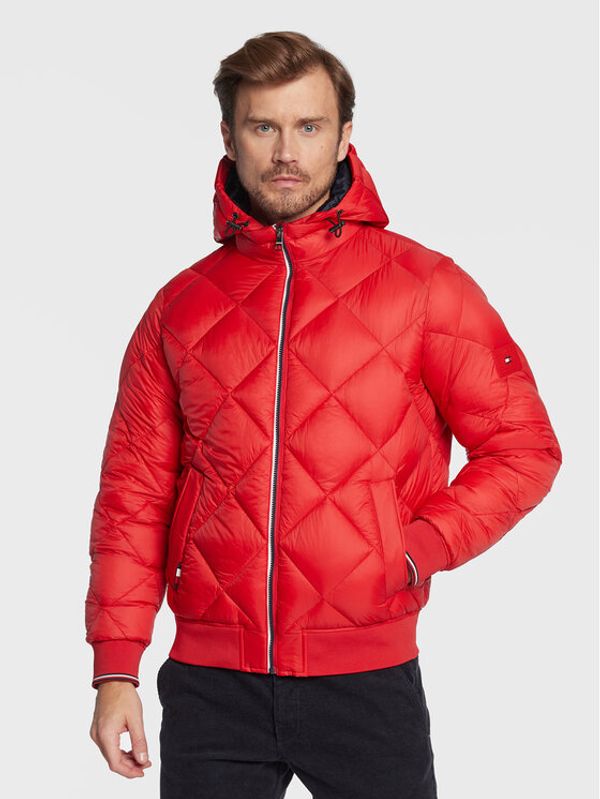 Tommy Hilfiger Tommy Hilfiger Пухено яке Diamond MW0MW27588 Червен Regular Fit
