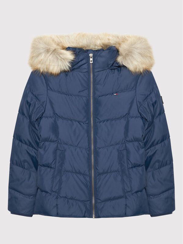 Tommy Hilfiger Tommy Hilfiger Пухено яке Essential KG0KG05980 D Тъмносин Regular Fit