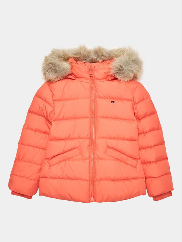 Tommy Hilfiger Tommy Hilfiger Пухено яке Essential KG0KG07399 D Коралов Regular Fit