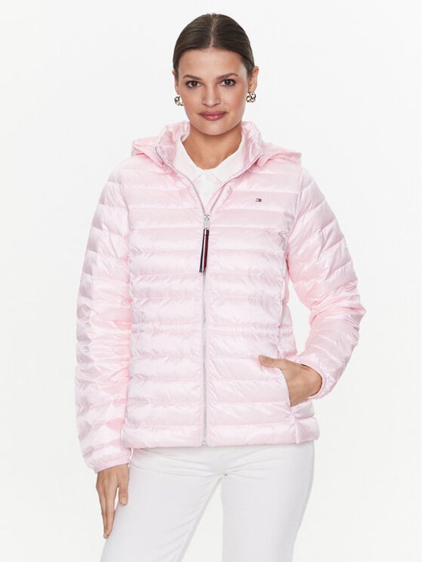 Tommy Hilfiger Tommy Hilfiger Пухено яке Feminne WW0WW37264 Розов Regular Fit