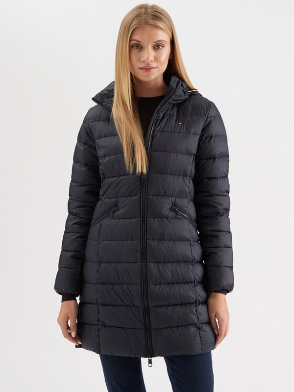 Tommy Hilfiger Tommy Hilfiger Пухено яке Global Stripe WW0WW39221 Тъмносин Regular Fit