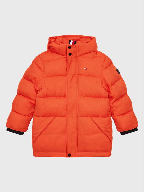 Tommy Hilfiger Tommy Hilfiger Пухено яке Herringbone KB0KB07817 D Оранжев Regular Fit