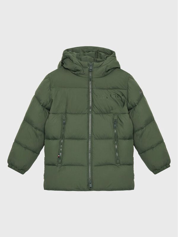 Tommy Hilfiger Tommy Hilfiger Пухено яке High Loft KB0KB07818 D Зелен Regular Fit