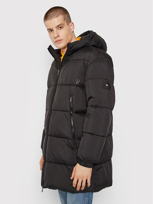 Tommy Hilfiger Tommy Hilfiger Пухено яке High Loft MW0MW19657 Черен Regular Fit