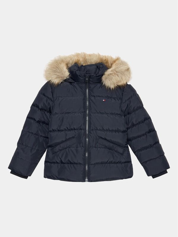 Tommy Hilfiger Tommy Hilfiger Пухено яке KG0KG07399 M Тъмносин Regular Fit