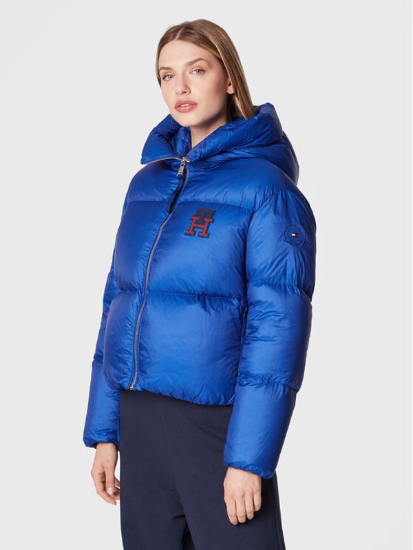 Tommy Hilfiger Tommy Hilfiger Пухено яке Monogram WW0WW37479 Син Relaxed Fit