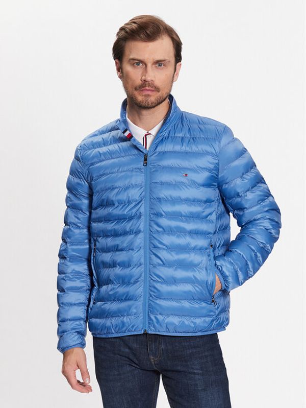 Tommy Hilfiger Tommy Hilfiger Пухено яке MW0MW18763 Син Regular Fit