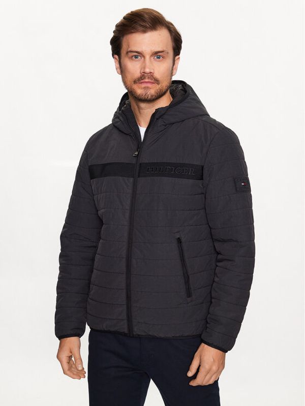 Tommy Hilfiger Tommy Hilfiger Пухено яке MW0MW31639 Черен Regular Fit
