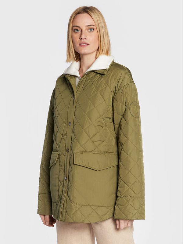 Tommy Hilfiger Tommy Hilfiger Пухено яке Quilted WW0WW35552 Зелен Relaxed Fit