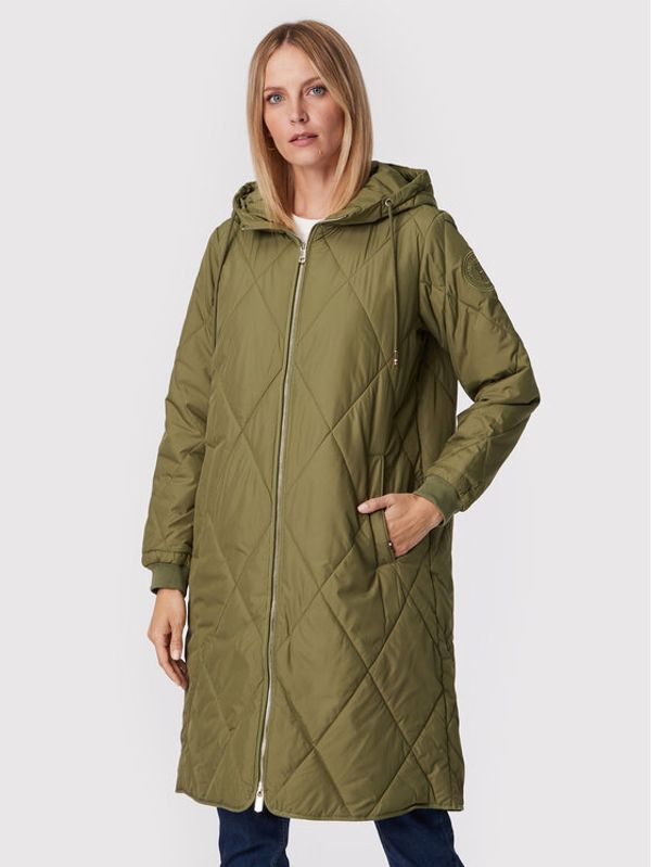 Tommy Hilfiger Tommy Hilfiger Пухено яке Sorona WW0WW35092 Зелен Relaxed Fit