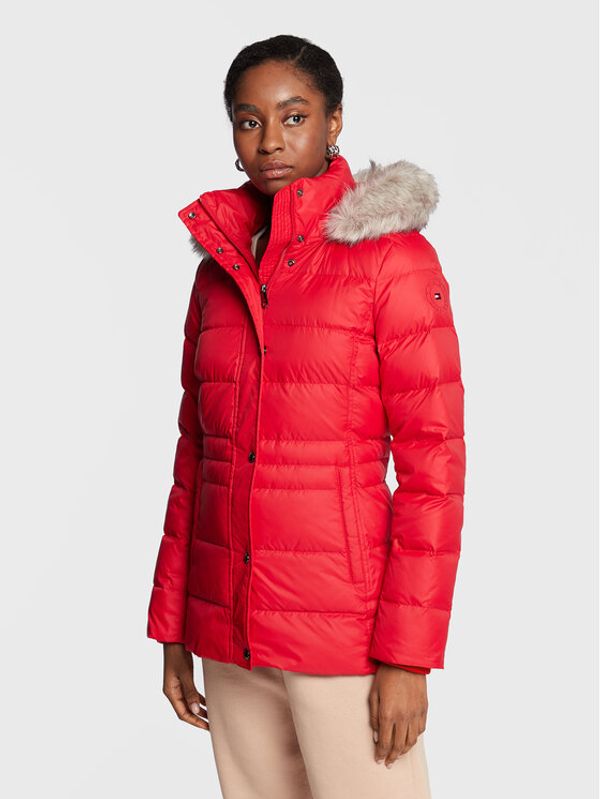 Tommy Hilfiger Tommy Hilfiger Пухено яке Tyra WW0WW37486 Червен Regular Fit