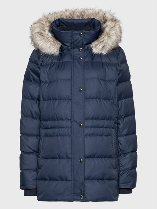 Tommy Hilfiger Tommy Hilfiger Пухено яке Tyra WW0WW37486 Тъмносин Regular Fit