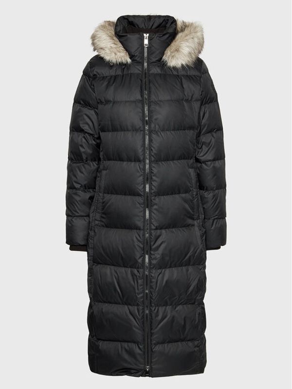 Tommy Hilfiger Tommy Hilfiger Пухено яке Tyra WW0WW37488 Черен Regular Fit