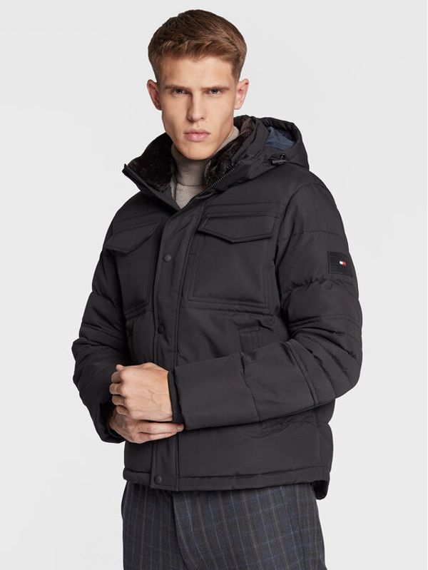 Tommy Hilfiger Tommy Hilfiger Пухено яке Utility MW0MW27702 Черен Regular Fit