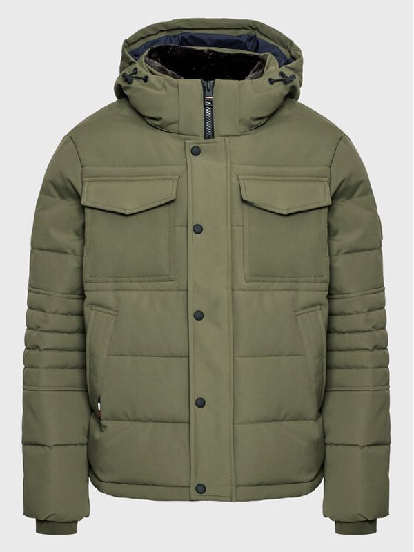 Tommy Hilfiger Tommy Hilfiger Пухено яке Utility MW0MW27702 Зелен Regular Fit