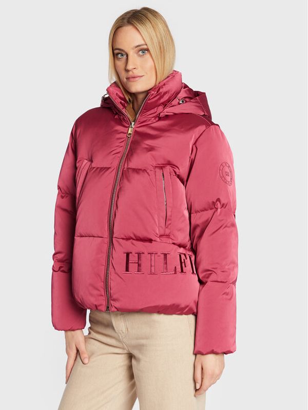Tommy Hilfiger Tommy Hilfiger Пухено яке WW0WW36062 Розов Regular Fit