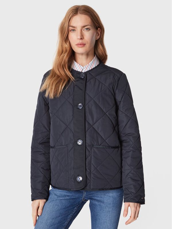 Tommy Hilfiger Tommy Hilfiger Пухено яке WW0WW37355 Тъмносин Regular Fit