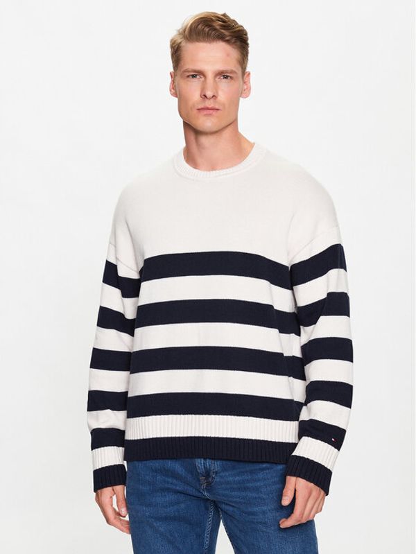 Tommy Hilfiger Tommy Hilfiger Пуловер Breton MW0MW31007 Цветен Oversize