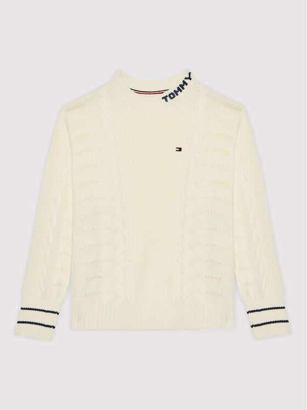 Tommy Hilfiger Tommy Hilfiger Пуловер Cable KG0KG05658 D Бежов Relaxed Fit