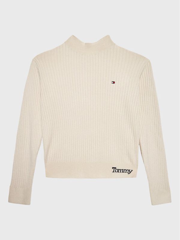 Tommy Hilfiger Tommy Hilfiger Пуловер Comfy Rib Essentail KG0KG07075 D Бежов Slim Fit