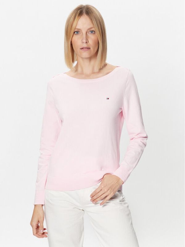 Tommy Hilfiger Tommy Hilfiger Пуловер Jersey WW0WW37938 Розов Regular Fit