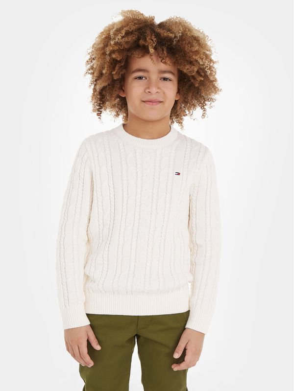 Tommy Hilfiger Tommy Hilfiger Пуловер KB0KB08512 Бял Regular Fit