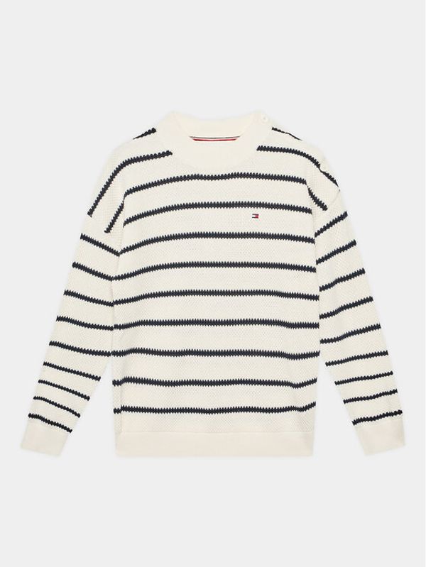 Tommy Hilfiger Tommy Hilfiger Пуловер KG0KG07285 D Екрю Regular Fit