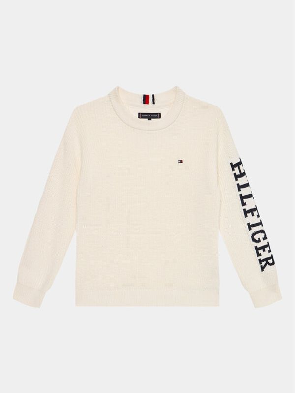 Tommy Hilfiger Tommy Hilfiger Пуловер Monotype KB0KB08364 D Бял Regular Fit