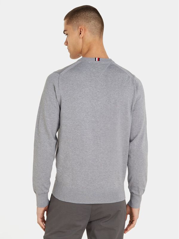 Tommy Hilfiger Tommy Hilfiger Пуловер MW0MW30955 Сив Regular Fit