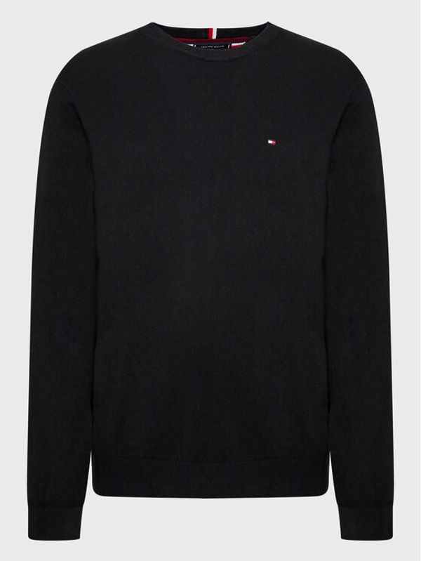 Tommy Hilfiger Tommy Hilfiger Пуловер Pima MW0MW28046 Черен Regular Fit