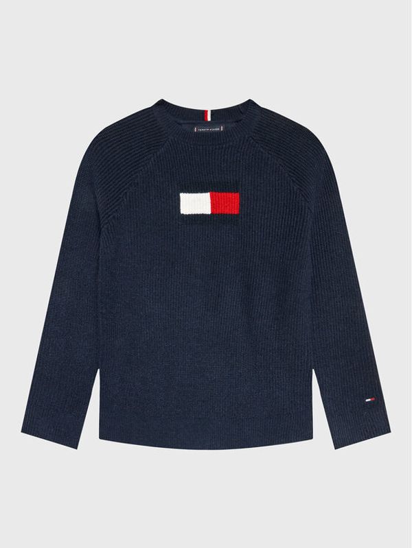 Tommy Hilfiger Tommy Hilfiger Пуловер Raglan Flag KB0KB07831 D Тъмносин Regular Fit