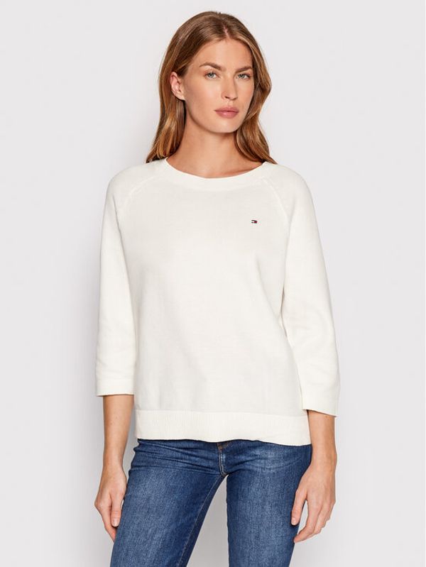 Tommy Hilfiger Tommy Hilfiger Пуловер WW0WW34965 Екрю Loose Fit