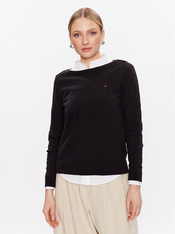 Tommy Hilfiger Tommy Hilfiger Пуловер WW0WW37938 Черен Regular Fit