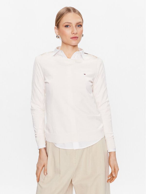 Tommy Hilfiger Tommy Hilfiger Пуловер WW0WW37938 Екрю Regular Fit