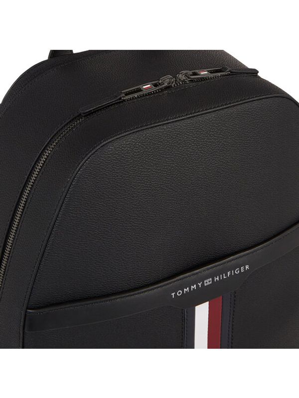 Tommy Hilfiger Tommy Hilfiger Раница Th Coated Canvas Backpack AM0AM11533 Черен