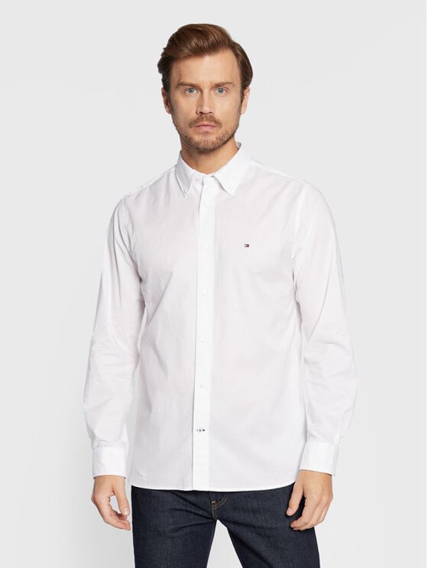Tommy Hilfiger Tommy Hilfiger Риза Core Flex Poplin MW0MW25035 Бял Regular Fit